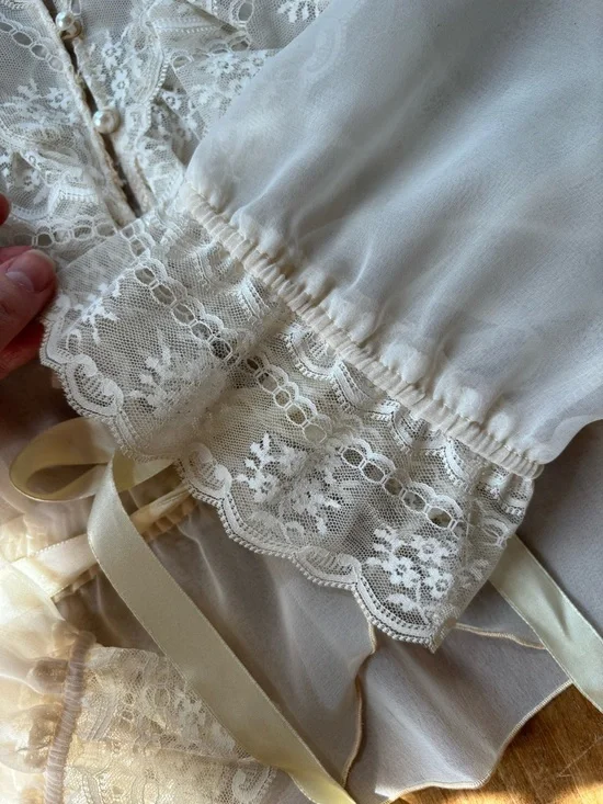 Vintage Victorian-Inspired Blouse - Picture 5 of 11